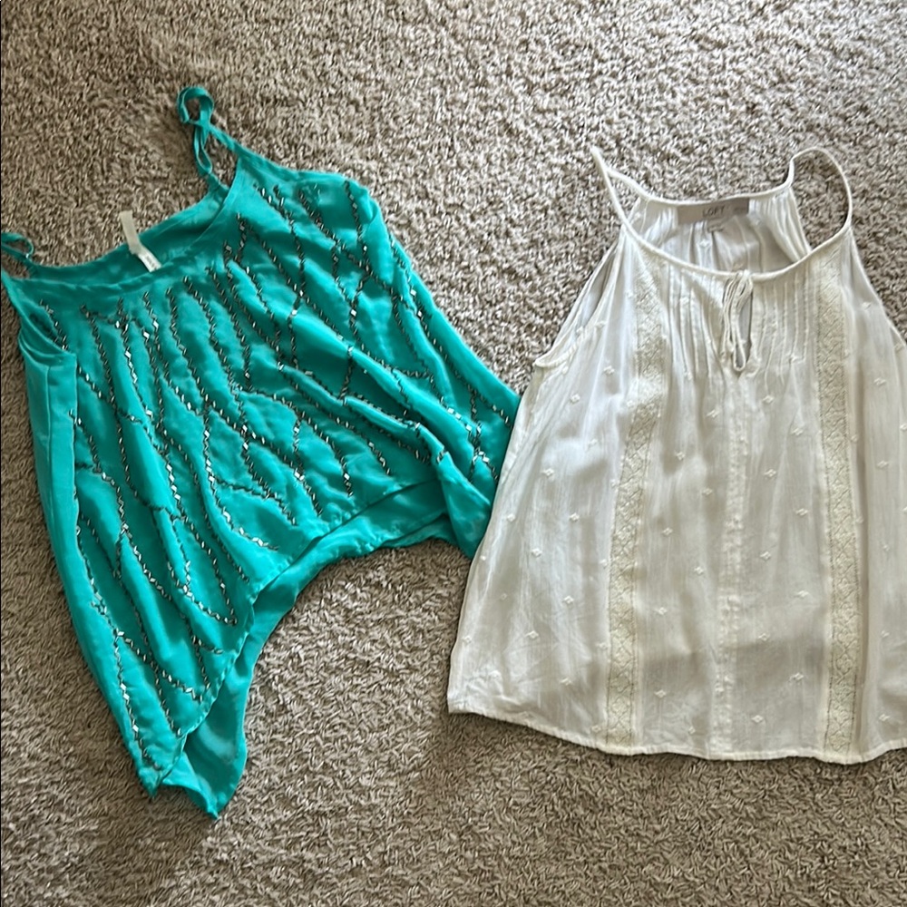 Truth Women's Tank Tops - Teal and White Cream have a minor